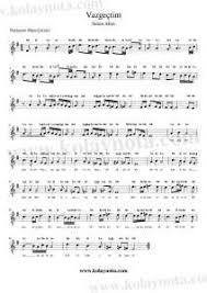 Vazgectim Kolay Notasi 2020 Notalara Dokulmus Muzik Flut Keman