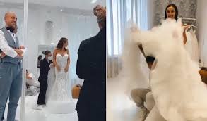 L'11 marzo 2021 elettra lamborghini annuncia di avere il covid: Elettra Lamborghini La Prova Dell Abito Da Sposa E Uno Show Guarda Video