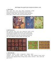 Latihan soal terdiri dari 15 soal pilihan ganda lengkap dengan kunci jawaban dalam bentuk spoiler (dapat dibuka tutup) untuk mempermudah dalam belajar. Motif Ragam Hias Pada Produk Kerajinan Dari Bahan Lunak