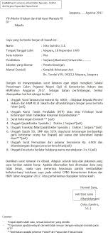 Format terbaru contoh surat lamaran pernyataan cpns kementerian. Surat Lamaran Cpns Kemenkumham 2018 Sma Ssuhhara