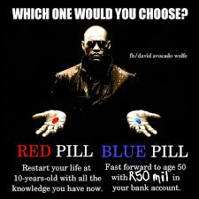 Resultado de imagen para matrix blue red pill