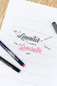 Handlettering generator (vorlagen gestalten & ausdrucken). Handlettering Lineatur Generator Handlettering Typografie Und Handlettering Lettering
