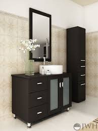 Cabinet is 90% assembled and assembles easily. Stunning Furniture Marvellous Single Bathroom Vanities Vessel Sinks 50