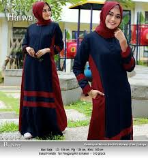 Hasil gambar untuk model baju gamis remaja simple terbaru 2019