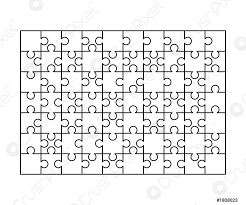 Crossword puzzles are for everyone. 70 Piezas De Puzzles Blancos Dispuestos En Forma De Rect Vector De Stock Crushpixel