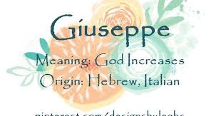 Baby Boy Name Giuseppe Meaning God Increases Origin Hebrew Italian Babyname Babynames Babyboynames Baby Hebrew Boy Names Boy Names Hebrew Baby Names