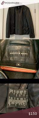 Andrew Marc Leather Jacket Brown Leather Bomber Jacket Vintage Leather Motorcycle Jacket Leather Jacket