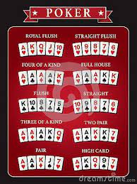 Texas Hold Em Poker Hand Rankings Combination Set Vector Version 10 Text Is Outline Poker Hands Poker Hands Rankings Fun Card Games