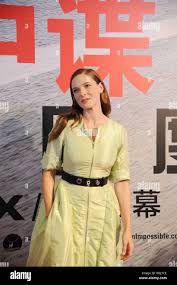 Swedish actress Rebecca Ferguson poses on the red carpet for a fan meeting  event of her movie Mission: Impossible ¨C Rogue Nation in Shanghai, China  Stock Photo - Alamy