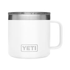 Yeti Rambler 14 Oz Stainless Steel Vacuum Insulated Mug Lid Insulated Mugs Mugs Yeti Rambler