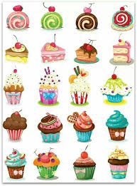 Dolcetti Disegno Cupcake Decoupage Immagini Cupcake Illustrazione