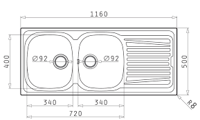 kitchen: kitchen sink dimensions