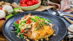 The lobster bisque was very creamy. Miso Black Cod With Apple Green Bean Salad Green Bean Salads Seafood Entrees Bean Salad