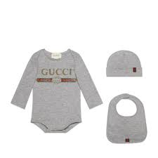 Baby Gucci Logo Cotton Gift Set Baby Outfits Newborn Newborn Outfits Trendy Baby Boy Clothes