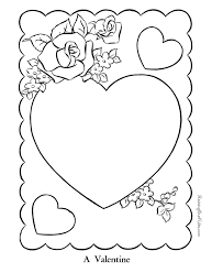 A popular valentine the kids will love! Valentine Card Coloring Sheet 023