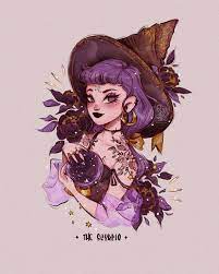 Pin By Swaud Satine On Zodiac 18 Series Complete In 2021 Witch Drawing Scorpio Art Cartoon Art Styles