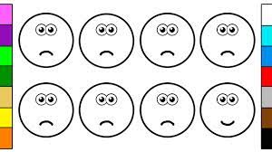 Check spelling or type a new query. Sad And Smiley Face Coloring Page For Children Youtube