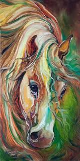 Wild Storm Horse Abstract Horse Painting Abstract Horse Animal Art