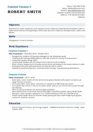 The above content creator resume sample and example will help you write a resume that best highlights your experience and qualifications. Content Creator Resume Samples Qwikresume