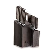 Cangshan A Series 60218 16 Piece Swedish Steel Forged Knife Block Set Walnut Block Cangshan Cutlery Knife Block Set Knife Block Professional Kitchen Knives