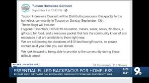 Free printable cards printables homeless bags homeless people mcdonalds gift card mission projects blessing bags gifts for my wife helping the homeless. Local Nonprofit To Hand Out Free Backpacks To Homeless Community In Tucson
