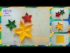 Kolay Origami Yildiz Cicegi Kagittan Origami Cicek Yapimi Origami Sakura Youtube Origami Easy Easy Origami Star Origami