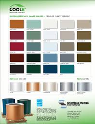Metal Roofs Metal Roof Color Chart