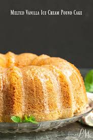 Flour, butter, eggs, and sugar. From Scratch Melted Vanilla Ice Cream Pound Cake No Cake Mix Call Me Pmc