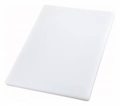 Find thin plastic cutting boards here Winco White 12 Plastic Cutting Board Cutting Boards