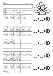 Thanksgiving Math Literacy Worksheets And Activities For Kindergarten Making 10 Thanksgiving Math Worksheets Kindergarten Worksheets Literacy Worksheets