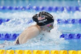 Who was the swimmer who gave jacoby the pink goggles? Bcf Yciiu Sl7m