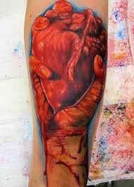 Sacred heart tattoos at first seem rather basic in design, but no, that is not the case. 75 Best Heart Tattoos For Men Cool Design Ideas 2021 Guide