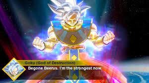 Goku assumed the office of god of destruction moveset custom skill custom hakai form. Goku Becomes A God Of Destruction The Ultimate Gods Clash Dragon Ball Xenoverse 2 Youtube