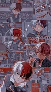 Shoto Todoroki Wallpaper Kartun Ilustrasi Karakter Anime Neko