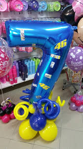 Numero 7 Con Base Palloncini Da Buffet Decoraciones De Globos Para Fiesta Globos De Cumpleanos Decoracion Con Globos