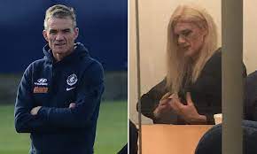 The senior constable has been suspended and his more junior colleague transferred to other duties over allegedly leaking images of dani laidley while she was in custody. Photos Showing Afl Identity Dean Laidley Dressed As A Woman May Have Been Sent To One Hundred Cops Daily Mail Online