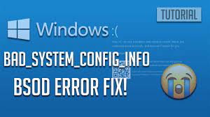 Fix Bad System Config Info In Windows 10 8 7 2021 Youtube
