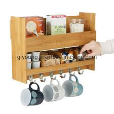 Maybe you would like to learn more about one of these? China Bamboo Kitchen Storage Organizer Wood Wall Mount Coffee Mug Rack China Kitchen Rack And Storage Holder Price