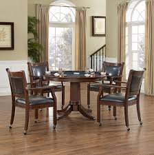 Maybe you would like to learn more about one of these? Reynolds 5 Piece Game Table Set In Rustic Mahogany Walmart Com Walmart Com