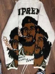 Supreme X Che white zip up sweater