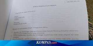 (mengacu ketentuan pada surat edaran kementerian kesehatan nomor sr.04.03/ii/6689/2020). Pengajuan Sktm Di Gunungkidul Berisi Pernyataan Siap Dikutuk Sesuai Agama Yang Dianut Halaman All Kompas Com