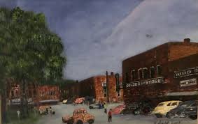 The Courthouse Square In Barbourville Kentucky Original Acrylic Painting By Gearldine Scalf Of Barbourville Ky Old Photos Painting Photo