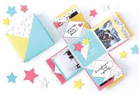 These creative cards are a fun and innovative way to personalize a birthday gift, an anniversary gift, or even boxes for wedding favors. Printable 3d Explosion Box Cards 3 Free Designs To Delight Yarn Scissors Silk