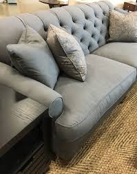 Tufted Gray Sofa And Magnolia Home Side Table At Toms Price Furniture Furniture Couches Living Room Grey Couch Living Room