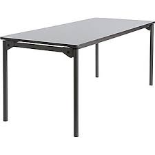 Maxx Legroom Wood Folding Table 30x72 Gray At Staples Folding Table Wood Folding Table Table