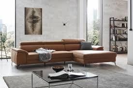 Ecksofa Wohnzimmer Braun Lederpolsterung In 2020 Wohnzimmer Braun Waschtisch Selber Bauen Haus Deko