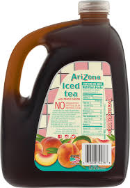 arizona peach iced tea 128 fl oz