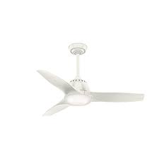 Casablanca Indoor Ceiling Fan With Led Light And Remote Control Wisp 44 Inch White 59286 Review Ceiling Fan Ceiling Fan With Light Modern Ceiling Fan