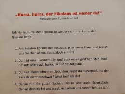 Stell das pferdchen unter den tisch, dass es heu und hafer. Nikolauslied Nikolaus Lieder Nikolausgedichte Fingerspiel Nikolaus