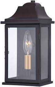 Vaxcel Bristol 10 5 Outdoor Wall Lighting Oil Burnished Bronze And Light Gold T0564